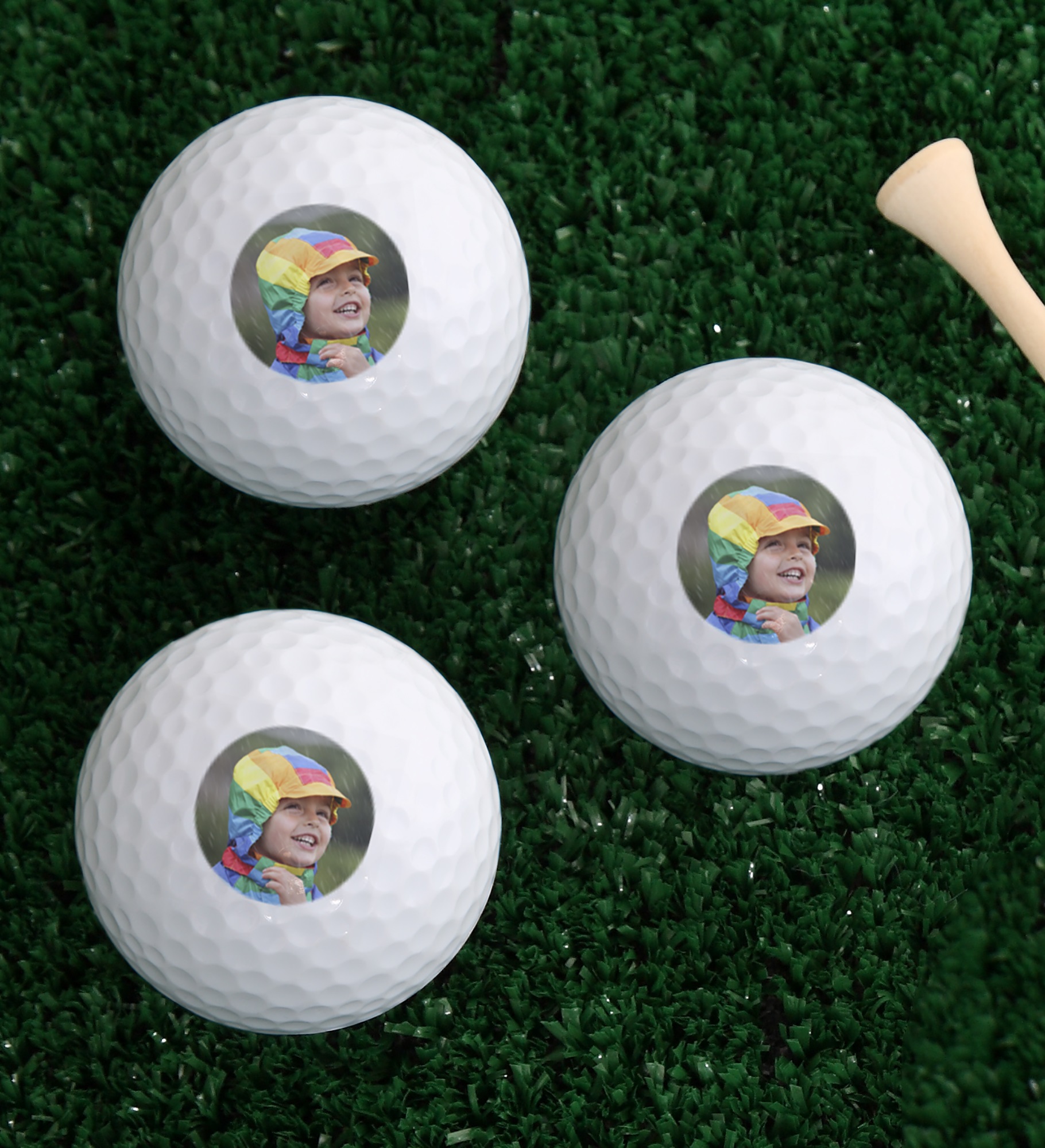 Personalized Photo Golf Ball Set of 3